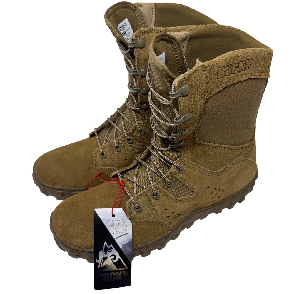 Rocky Mens S2V Lite Predator Military‎ Boots Coyote Brown RKC072 Size 13.5 M New
